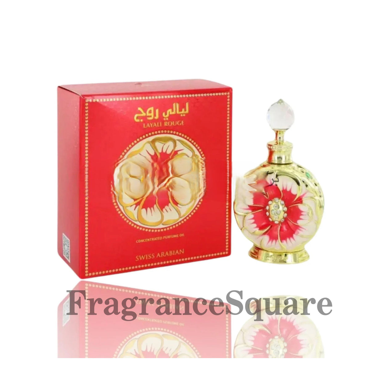 Layali Rouge Concentrated Perfume Oil Tester Swiss Arabian 15ml טסטר סוויס  ערביאן פרפיום אויל 15 מל - גאדג'ט טים, GADGET-TEAM