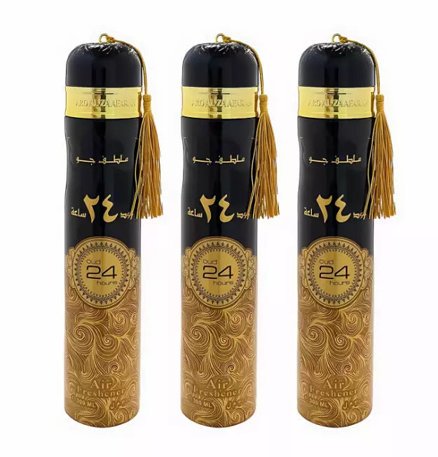 Arabian Oud Air Freshners Room Freshner Spray Pack of 3( Oud 24 Hours)